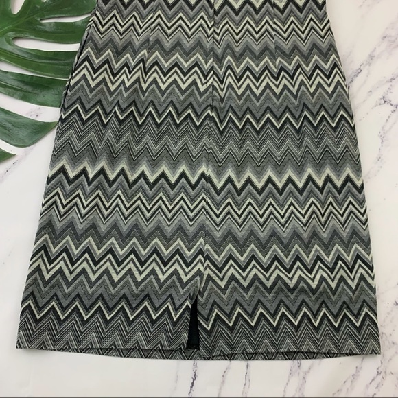 Modcloth black and gray striped cap sleeve sheath dress with pockets - Picture 11 of 12